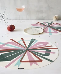 Chilewich Bow-Print 15" Round Placemat