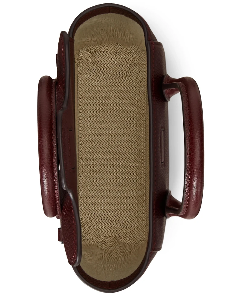Lauren Ralph Lauren Tanner Small Pebbled Leather Satchel