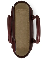 Lauren Ralph Lauren Tanner Small Pebbled Leather Satchel