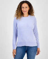 Style & Co Petite Chenille Crewneck Sweater, Created for Macy's