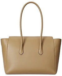 Lauren Ralph Pebbled Leather Extra-Large Tanner Satchel