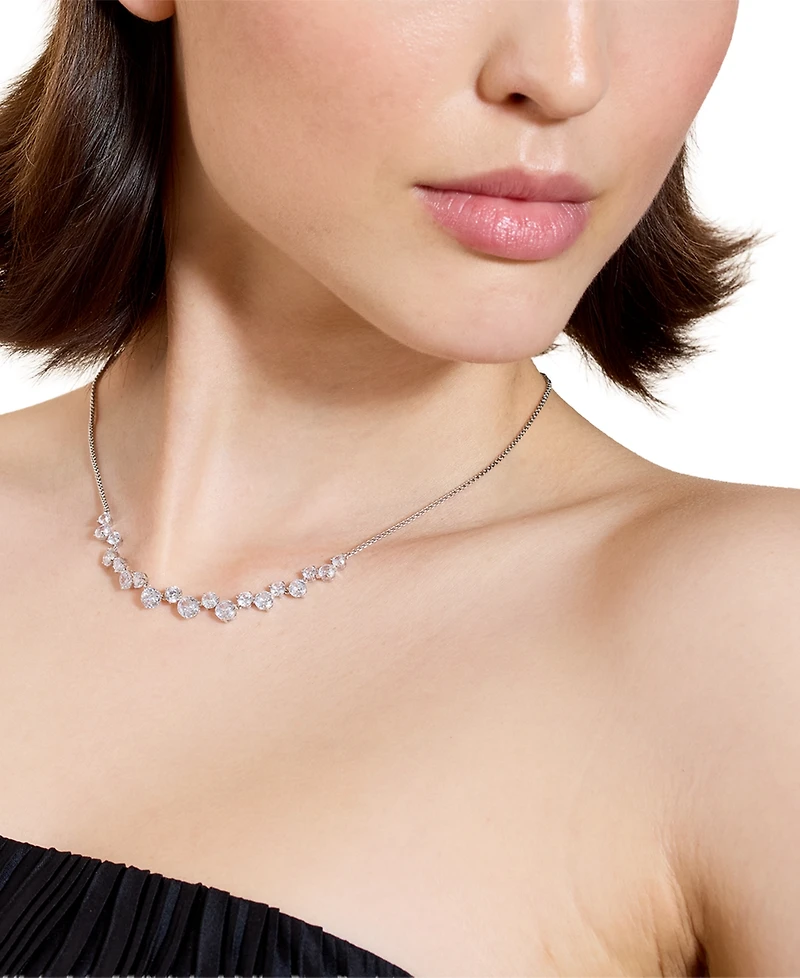 Eliot Danori Cubic Zirconia Statement Necklace, 15" + 3" extender