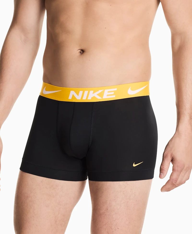 Nike Men's 3-Pack Dri-fit Essential Micro Trunk - Black