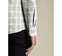 Charles Tyrwhitt Men's Plaid Long-Sleeve Shirt