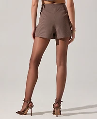 Astr the Label Women's Gisselle High-Rise Mini Shorts