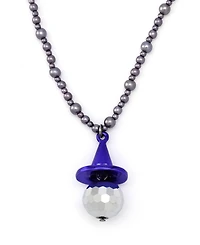Betsey Johnson Faux Stone Witch Hat Disco Ball Pendant Layered Necklace