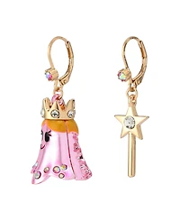 Betsey Johnson Faux Stone Halloween Princess Wand Mismatch Earrings