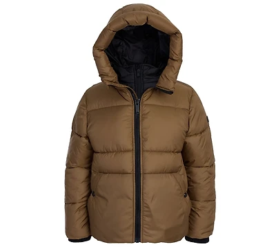 Michael Kors Toddler and Little Boys Bib Husk Heavyweight Puffer Jacket