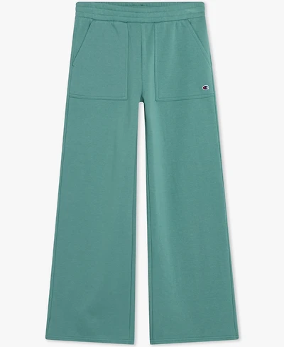 Champion Big Girls Cotton-Blend Fleece Wide-Leg Pants