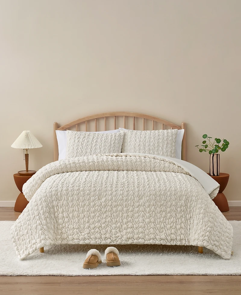 Ugg Dafni Ruched 3-Pc. Quilt Set, King
