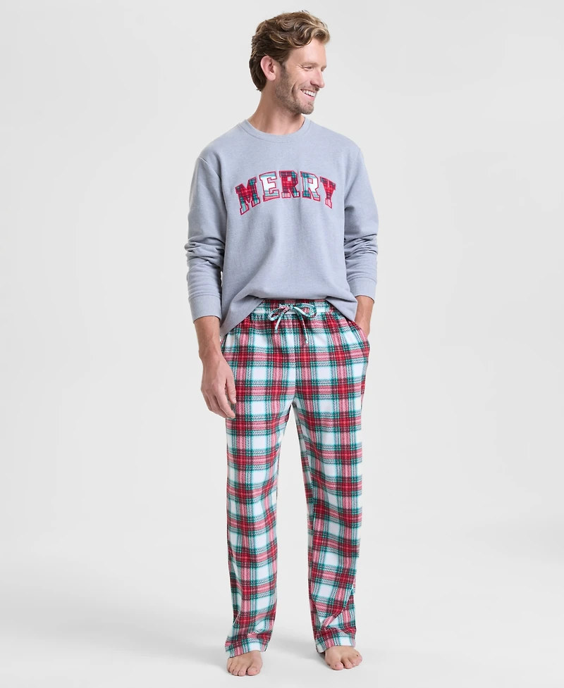 Holiday Lane Men's Merry Plaid Pajama Pants, Macy's Exclusive