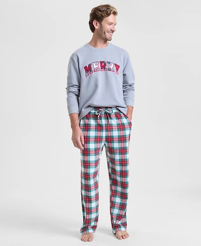 Holiday Lane Men's Merry Plaid Pajama Pants, Macy's Exclusive