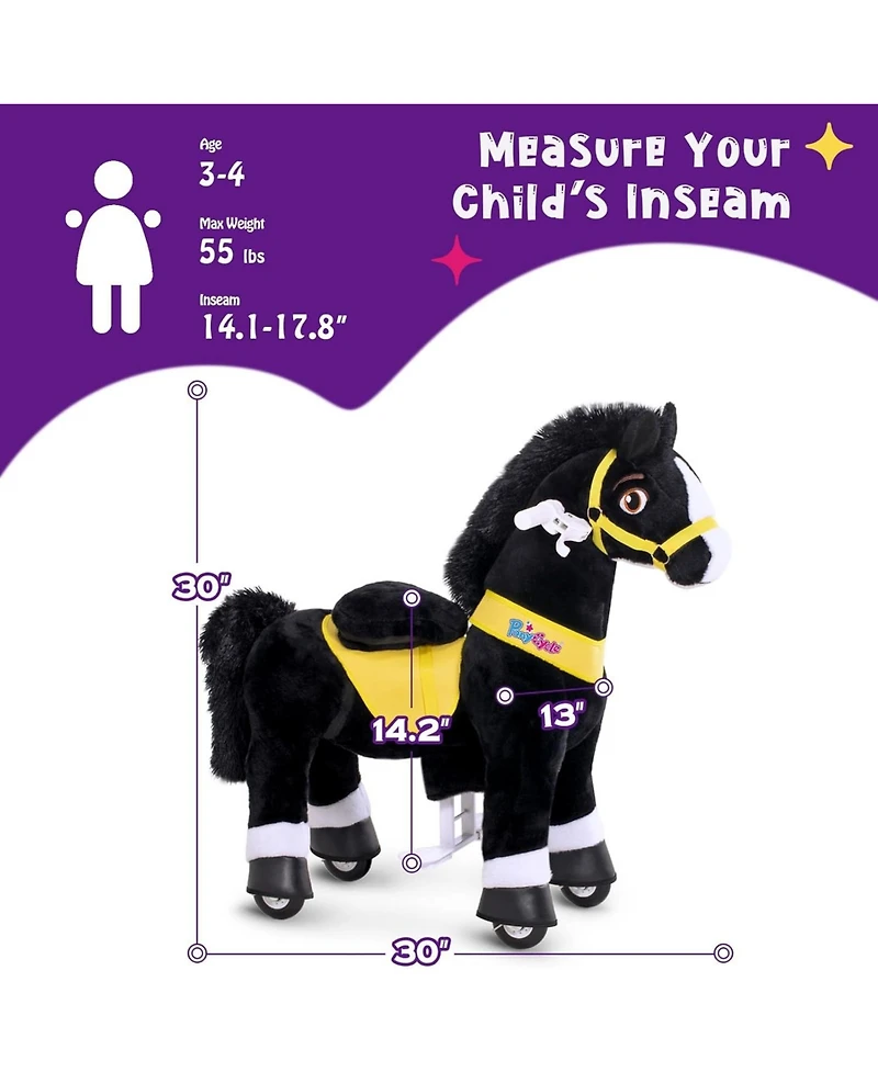 PonyCycle Ride-on Horse Model E Size 3 for 3-4 Years