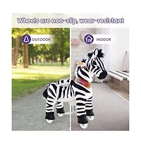 PonyCycle Ride-on Horse Zebra Model U Size 4 for 4-7 Years