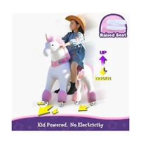 PonyCycle Ride-on Unicorn Pink Model U Size 5 for Age 7-12