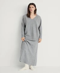 Mango Women's V-Neck Knit Sweater