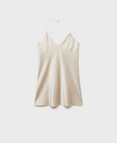 Mango Women's Silk Strapless Nightgown