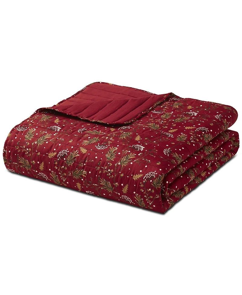 Seventh Studio Ivvy Botanical-Print Pinsonic Microfiber -Pc. Quilt Set