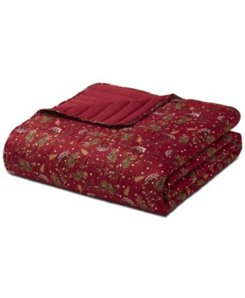 Seventh Studio Ivvy Botanical Print Pinsonic Microfiber Quilt Sets