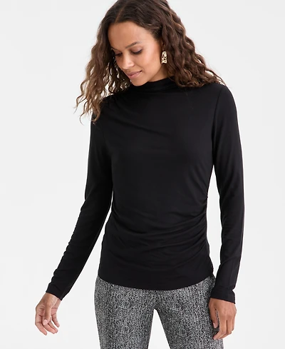 I.n.c. International Concepts Petite Mock-Neck Top, Macy's Exclusive