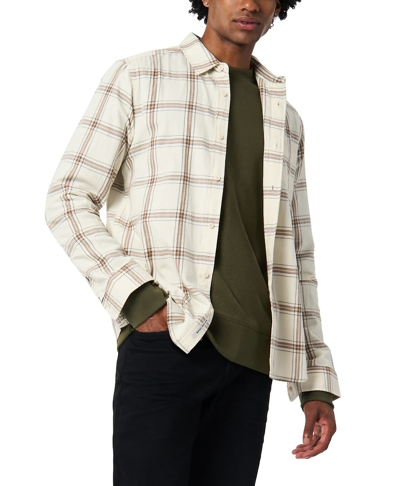 Buffalo David Bitton Men's Sago Regular Fit Plaid Pattern Shirt