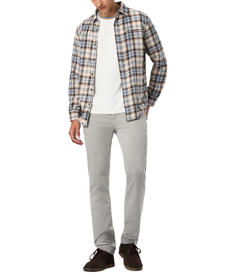 Buffalo David Bitton Men's Kobalt Ringer Regular Fit Knit T-Shirt
