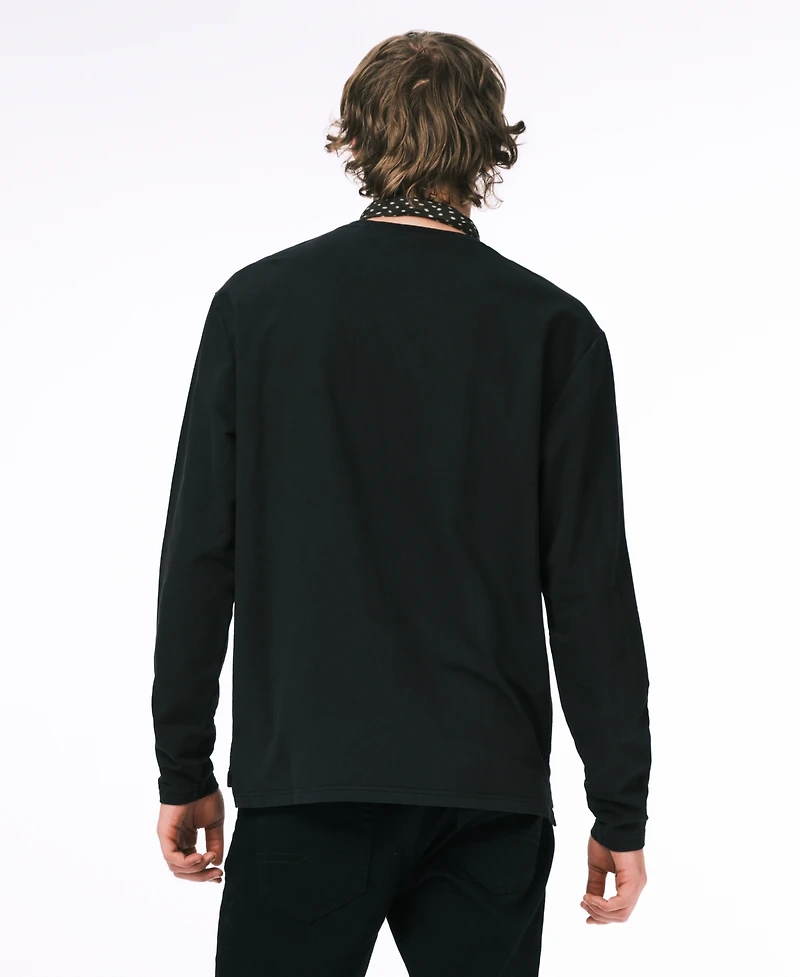 Buffalo David Bitton Men's Kade Long Sleeve Crewneck T-Shirt