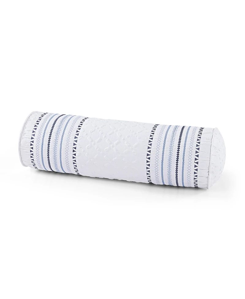 J Queen New York Bayside Neckroll Decorative Pillow, 7" x 20"