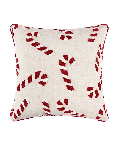 Levtex Gingerbread Village Embroidered Decorative Pillow, 18" x 18"