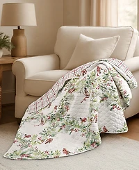 Levtex Tinsel Tidings Reversible Quilted Throw, 50" x 60"