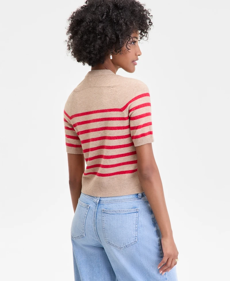 On 34th Women's Saddle Short Sleeve Sweater, Macy's Exclusive