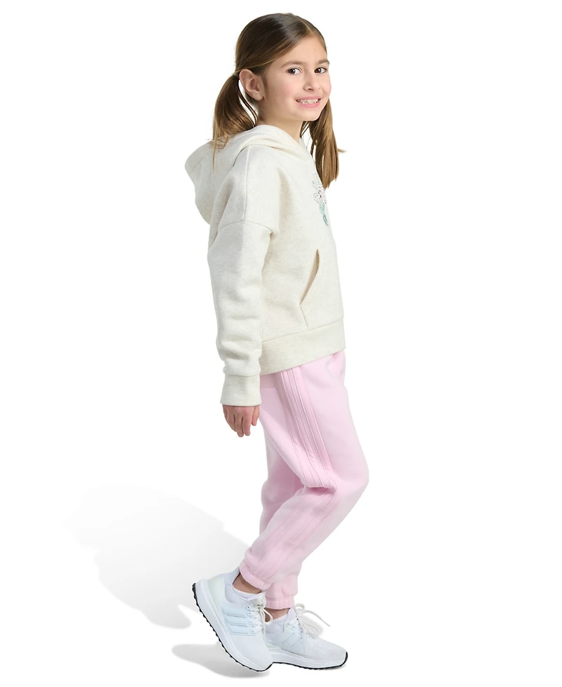 adidas Toddler and Little Girls 2-Piece Pull-On Hoodie Pant Set