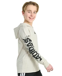 adidas Big Boys Hooded Camo Lineage T-Shirt