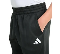 adidas Big Boys Elastic Waistband 3-Stripe Jogger Pants