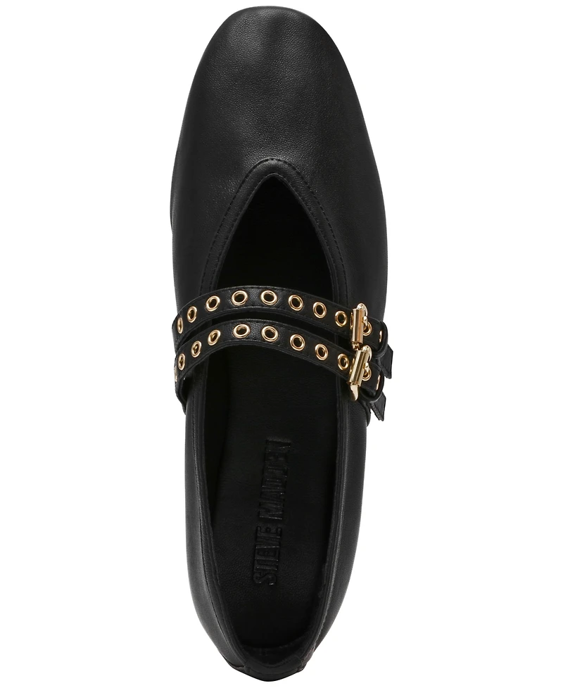 Steve Madden Women's Lydia Mary-Jane Ballet Flats