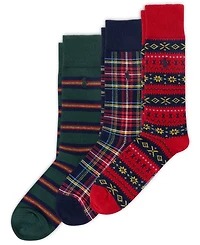 Polo Ralph Lauren Men's 3-Pack Novelty Slack Socks