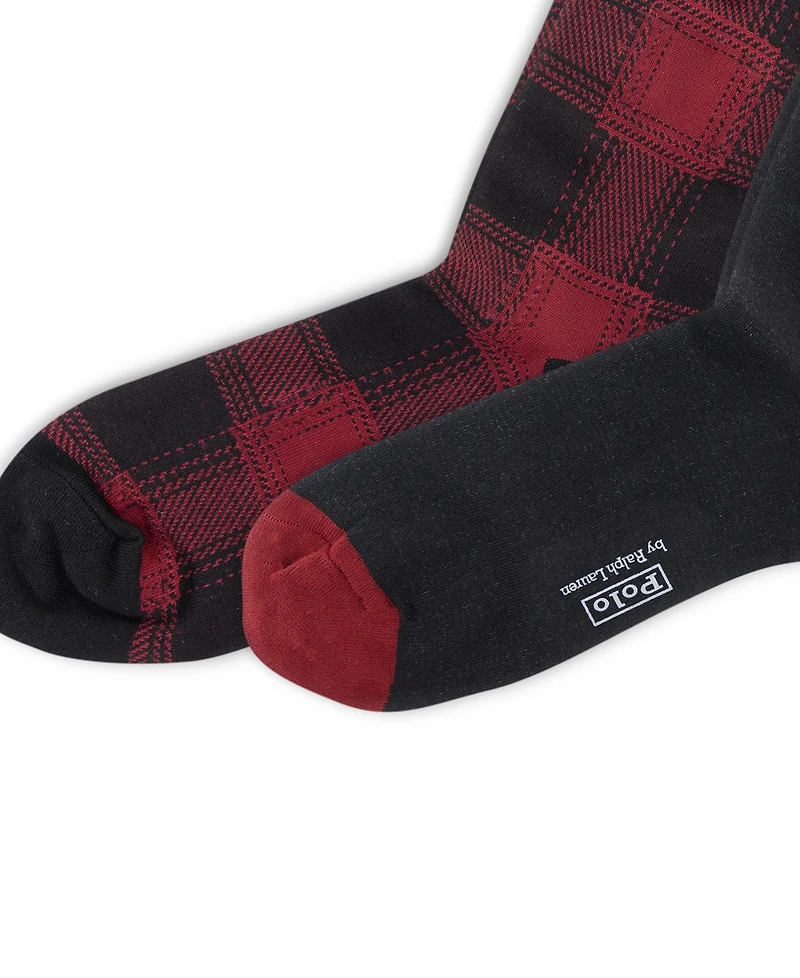 Polo Ralph Lauren Men's 2-Pack Holiday Bear Socks