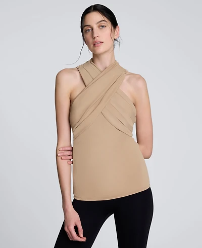 Kenneth Cole Women's Criss Cross Halter Top