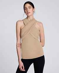 Kenneth Cole Women's Criss Cross Halter Top