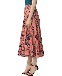 kimi + kai Women's Tiered Midi Skirt