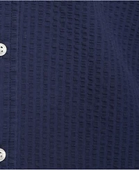 Lands' End Men's Short Sleeve Seersucker Shirt