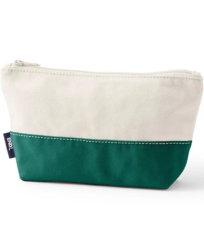 Lands' End Zipper Canvas Pouch