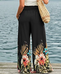 Cupshe Women's Just Beachy Tropical Pants
