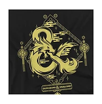 Logovision Men's Dungeons And Dragons Year Of The Dragon Gold Logo T-Shirt