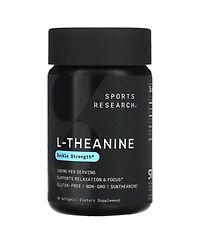 Sports Research L-theanine, 200 mg, 60 Softgels, Sports Nutrition Supplements