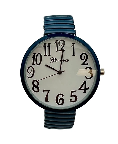 Navy Big Face Fun Colors Women Watch