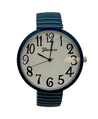 Navy Big Face Fun Colors Women Watch