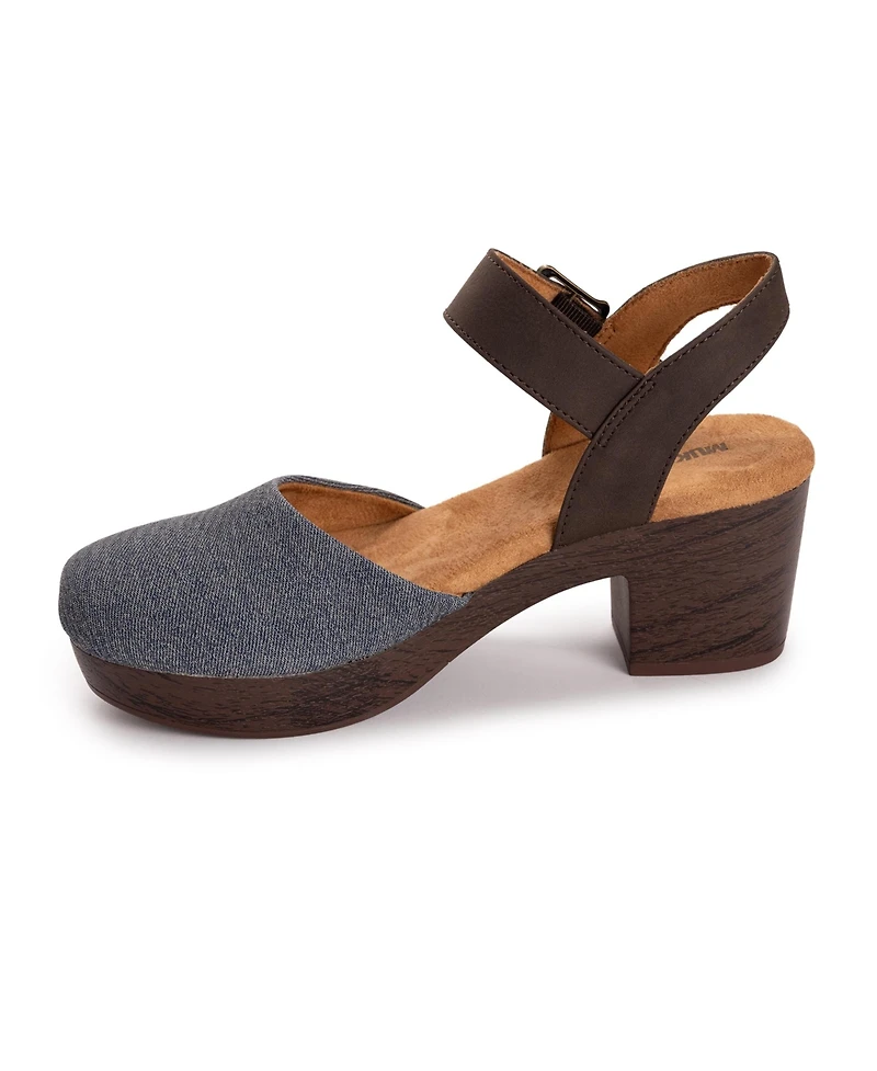 Muk Luks Women's Merritt Closed Toe Quarter Strap Shoe