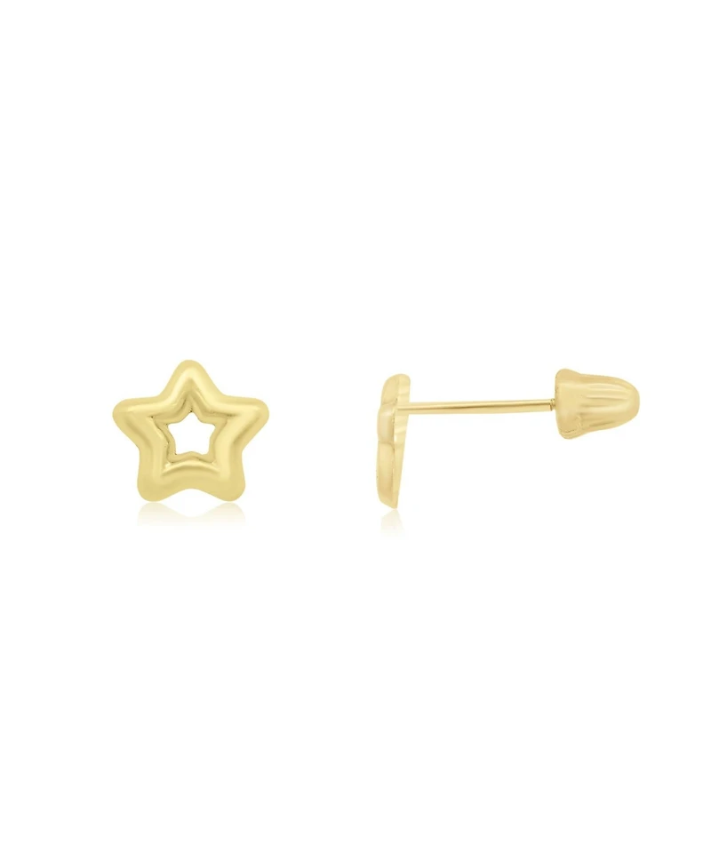 The Lovery Baby Star Screw Back Stud Earrings 14K Gold