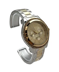 Olivia Pratt Two Tone Boyfriend Style Bangle Women Watch